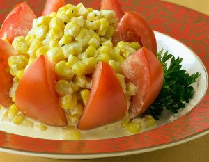 Tomato Star-Corn Salad